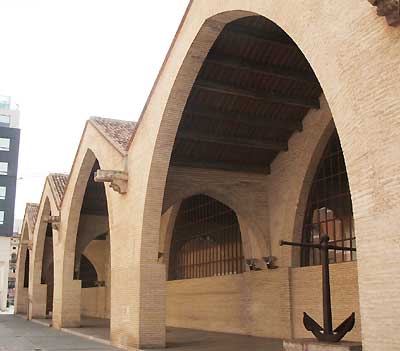 The Royal Shipyards are a large Gothic structur from medieval Valencia