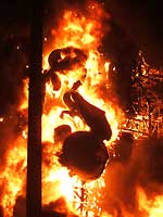 Las Fallas fiesta in Valencia photos / images  -  Crema (Burning)