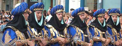 Dia de Valencia - Moors and Christians - Moros y Cristianos in Valencia , Spain