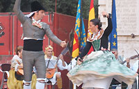 Dia de Valencia - Moors and Christians - Moros y Cristianos in Valencia , Spain