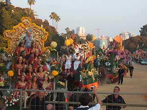 Batalla de las Flores (Battle of the Flowers) during Feria de Julio (July Fair) in Valencia, Spain