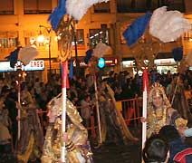 Christmas Fiesta for children Three Kings in Valencia, Spain