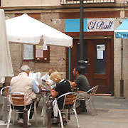 El Rall - famous Valencian restaurant / arroceria in Valencia, Spain. Mostly Paella and other Valencian rices.