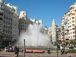 Plaza de Ayuntamento - one of the top sights of Valencia, Spain