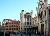 Plaza de Toros (Bullring) and Estacion del Norte (Train Station) in Valencia, Spain
