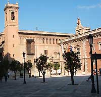 Plaza Patriarca - the ancient scholar's square surrounded by Rennaisance and Modernism