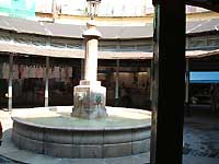 Plaza Redonda - the famous round square in the Old Town of Valencia, Spain