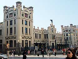 Plaza de Toros (Bullring) and Estacion del Norte (Train Station) in Valencia, Spain