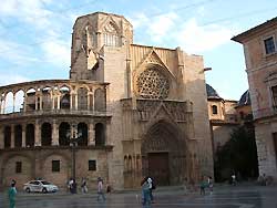 Plaza de la Virgin, the Basilica, Palau de Genralitat - Valencia, Spain